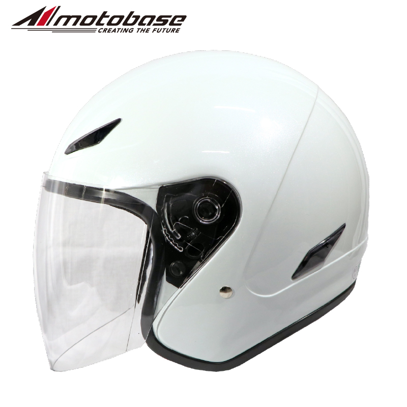 モトベース　ジェットヘルメット MBHL-SJ01（パールホワイト）